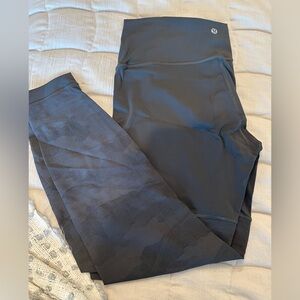 Lululemon leggings, gray